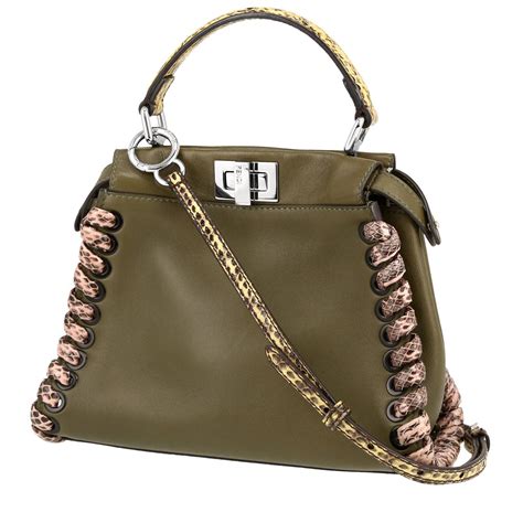 borsa fendi verde|fendi borsa peekaboo.